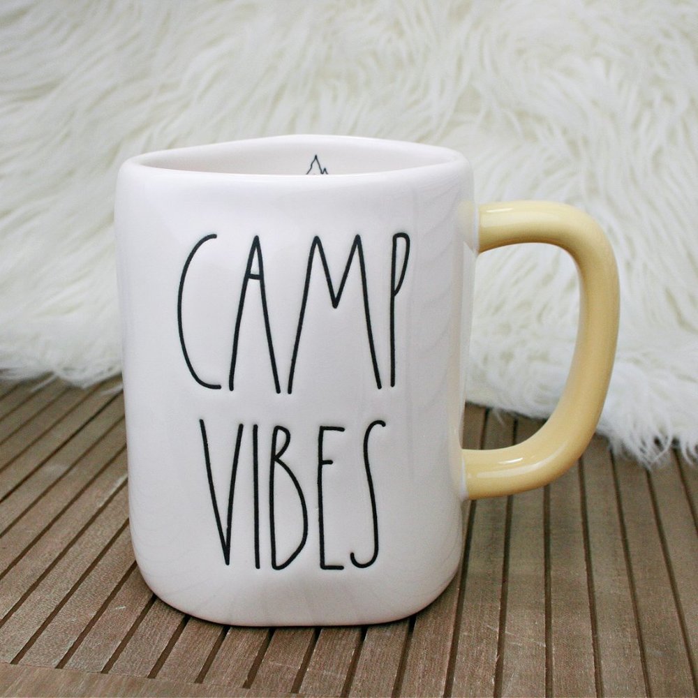 "Camp Vibes" Ceramic Coffee Tea Mug By Rae Dunn New